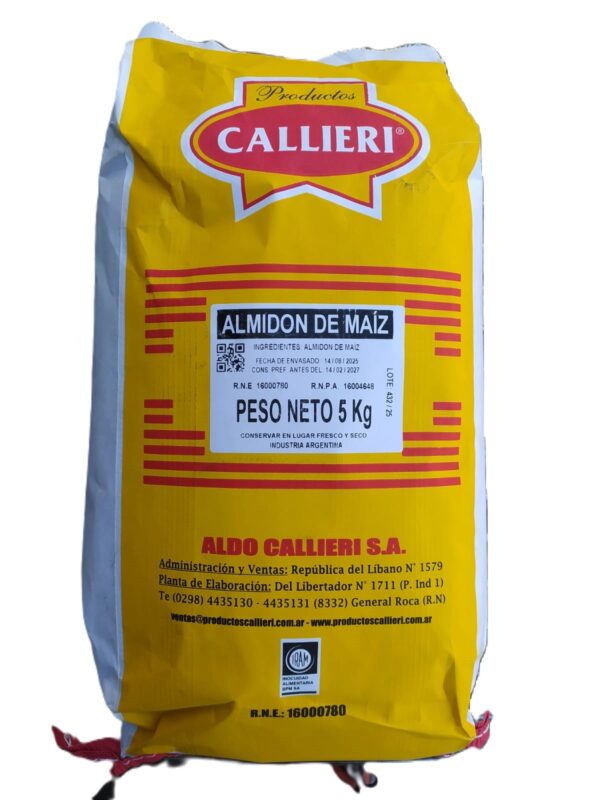 ALMIDON DE MAIZ 5KG CALLIERI