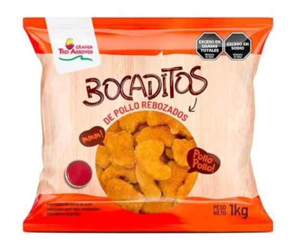 BOCADITO DE POLLO REBOZADO GRANJA TRES ARROYOS